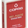 Plastikowe karty do gry: Copag Regular Index - czerwone
