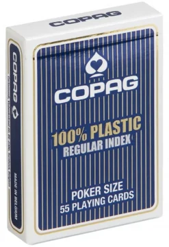 Plastikowe karty do gry: Copag Regular Index - niebieskie