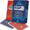 Plastikowe karty do gry Fournier EPT (niebieskie)