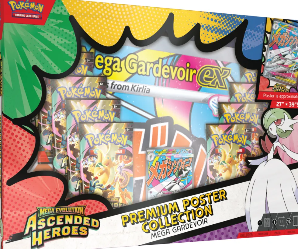 Pokémon TCG: Mega Evolution - Ascended Heroes - Premium Poster Collection - Gardevoir