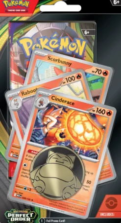 Pokémon TCG: Mega Evolution - Perfect Order - Premium Checklane Blister - Cinderace