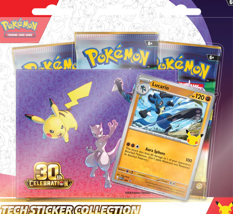 Pokémon TCG: 30th Celebration - Tech Sticker Collection - Lucario