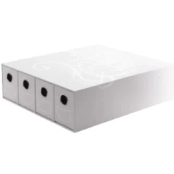 Pudełko Dragon Shield Fortress 4-Card Drawers Horizontal - Białe