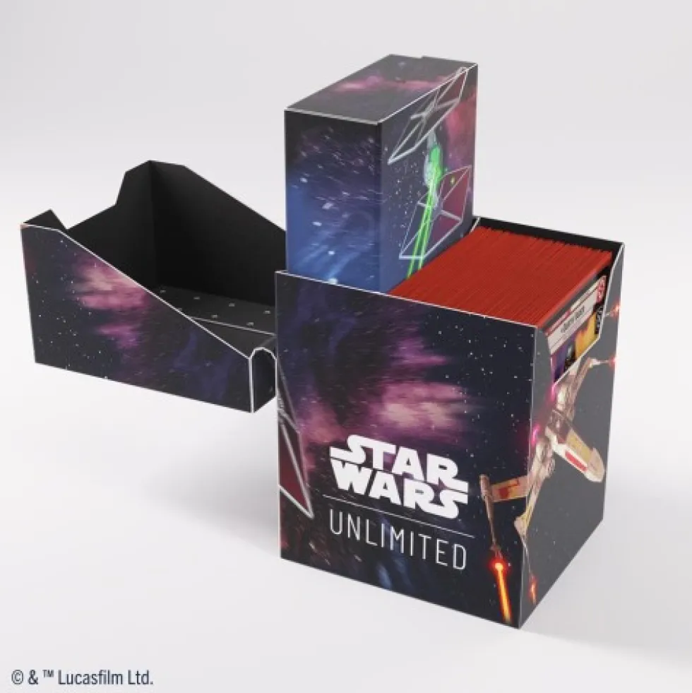 Pudełko na karty Gamegenic Star Wars Unlimited: Soft Crate - X-Wing / TIE Fighter
