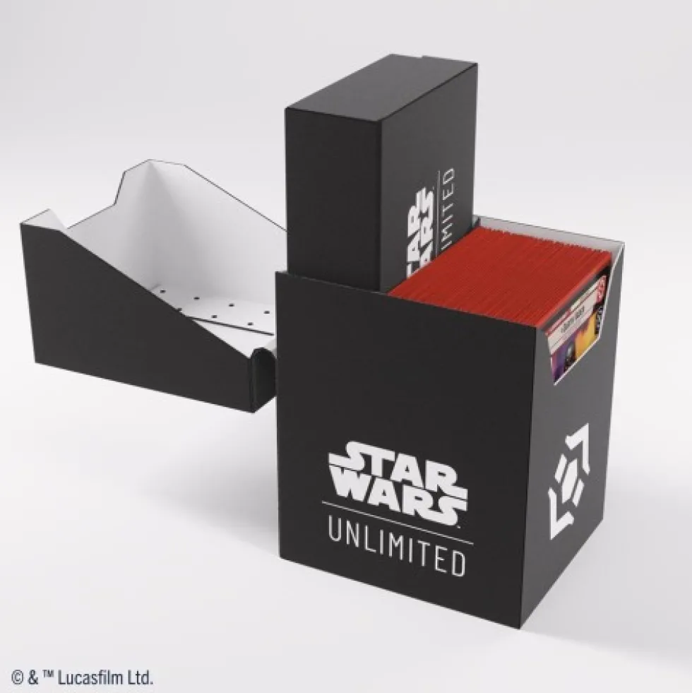 Pudełko na karty Gamegenic Star Wars Unlimited: Soft Crate - Black / White