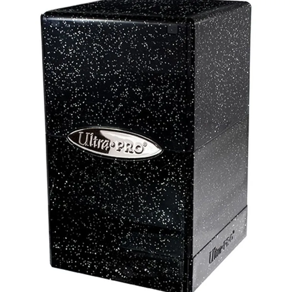 Pudełko na karty Ultra-Pro Satin Tower Glitter Deck Box (Black)