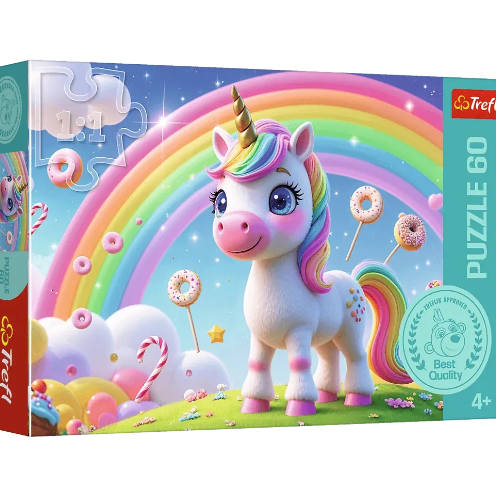 Puzzle 60 Cukierkowy świat