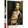 Puzzle 1000 Dama z kotem