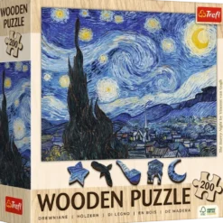 Puzzle drewniane 200 - Gwiaździsta Noc, Vincent van Gogh