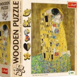 Puzzle drewniane 200 - Pocałunek - Gustav Klimt