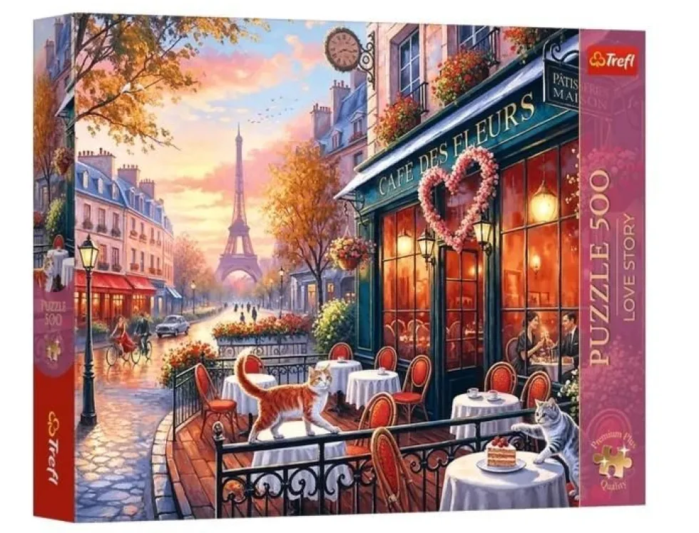 Puzzle 500 Love Story: Miłość w Paryżu
