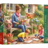 Puzzle 1000 Mother's Day: Rodzina w ogrodzie