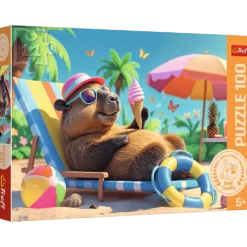 Puzzle 100 Relaks w stylu kapibary