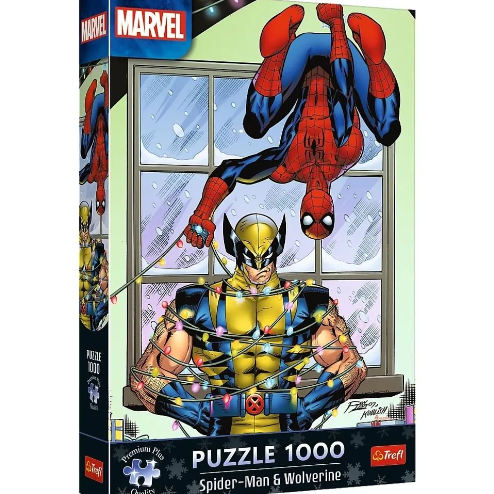 Puzzle 1000 Spider-Man&Wolverine: Święta