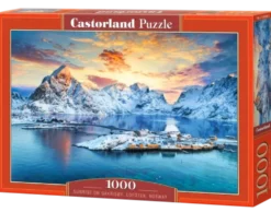 Puzzle 1000 Sunrise on Sakrisøy, Lofoten, Norway