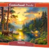 Puzzle 3000 Sunset over Forest River