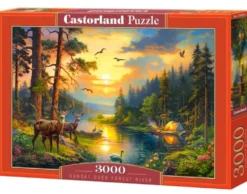 Puzzle 3000 Sunset over Forest River