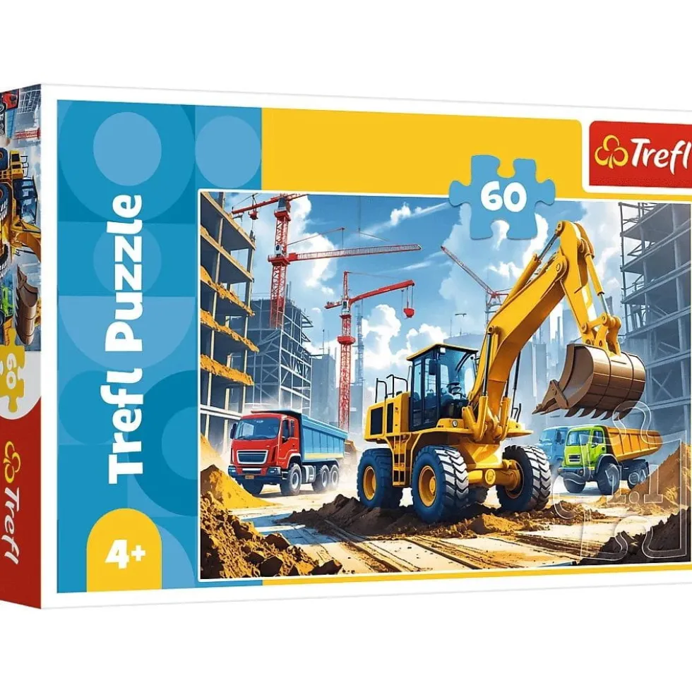 Puzzle 60 Traktor koparko-ładowarka