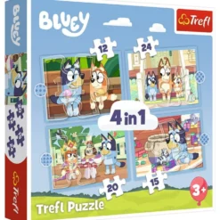 Puzzle 4w1: Bluey i jej świat