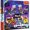 Puzzle 4w1 Poznaj Batwheels