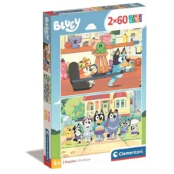 Puzzle 2x60 Supercolor: Bluey