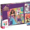 Puzzle 3x48 Supercolor Unicorn Academy