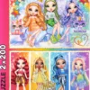 Puzzle 2x200 Tęczowe lalki