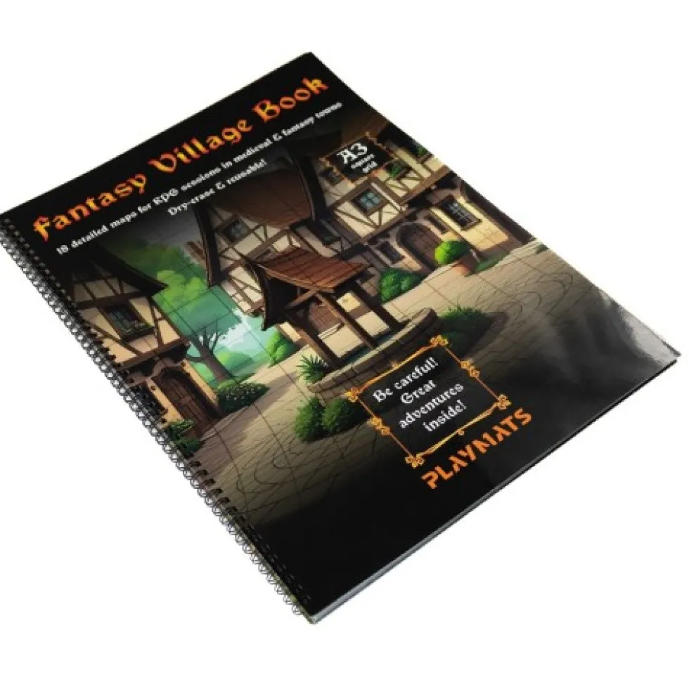RPG Book: Fantasy Village (Wioska) - A3 siatka kwadratowa