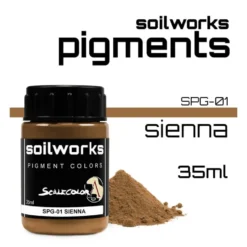 Scale75 Soil works: Sienna pigment