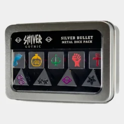 Shiver RPG: Gothic - "Silver Bullet" Metal Monster Archetype Dice Pack