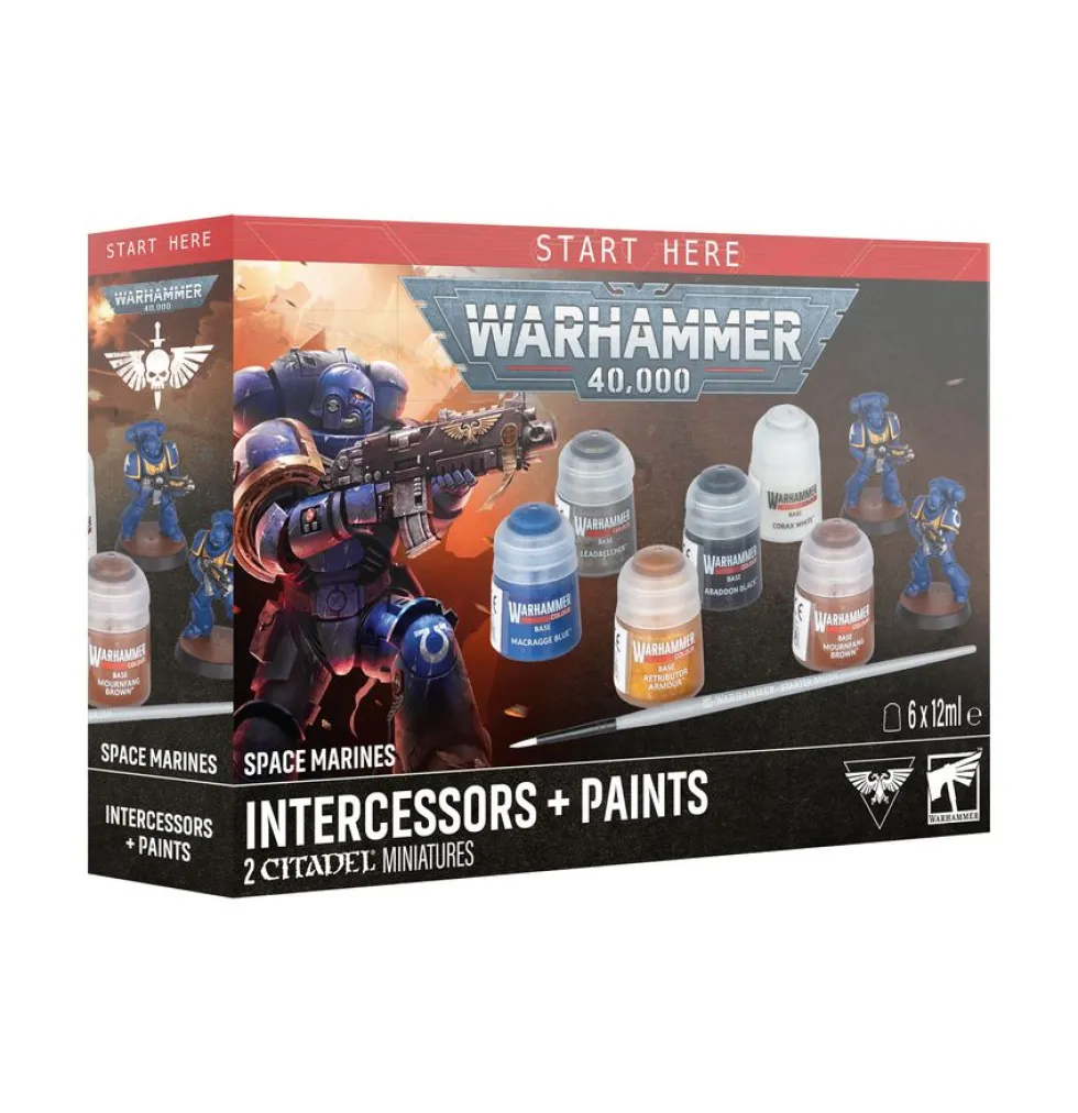 Space Marines: Intercessors + Paints (Warhammer 40,000)