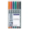 Staedtler: Lumocolor - Markery niepermanentne (6 sztuk)