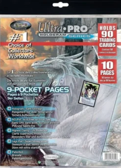 Strona do klasera/segregatora: Ultra-Pro Platinum Series - 9 kieszeni na karty (70 x 92 mm) - 10 sztuk