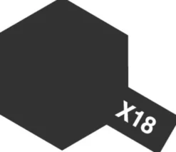 Tamiya Color Mini: X-18 - Semi Gloss Black