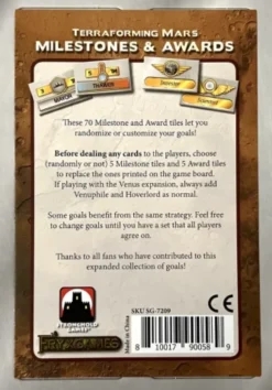 Terraforming Mars: Milestones & Awards