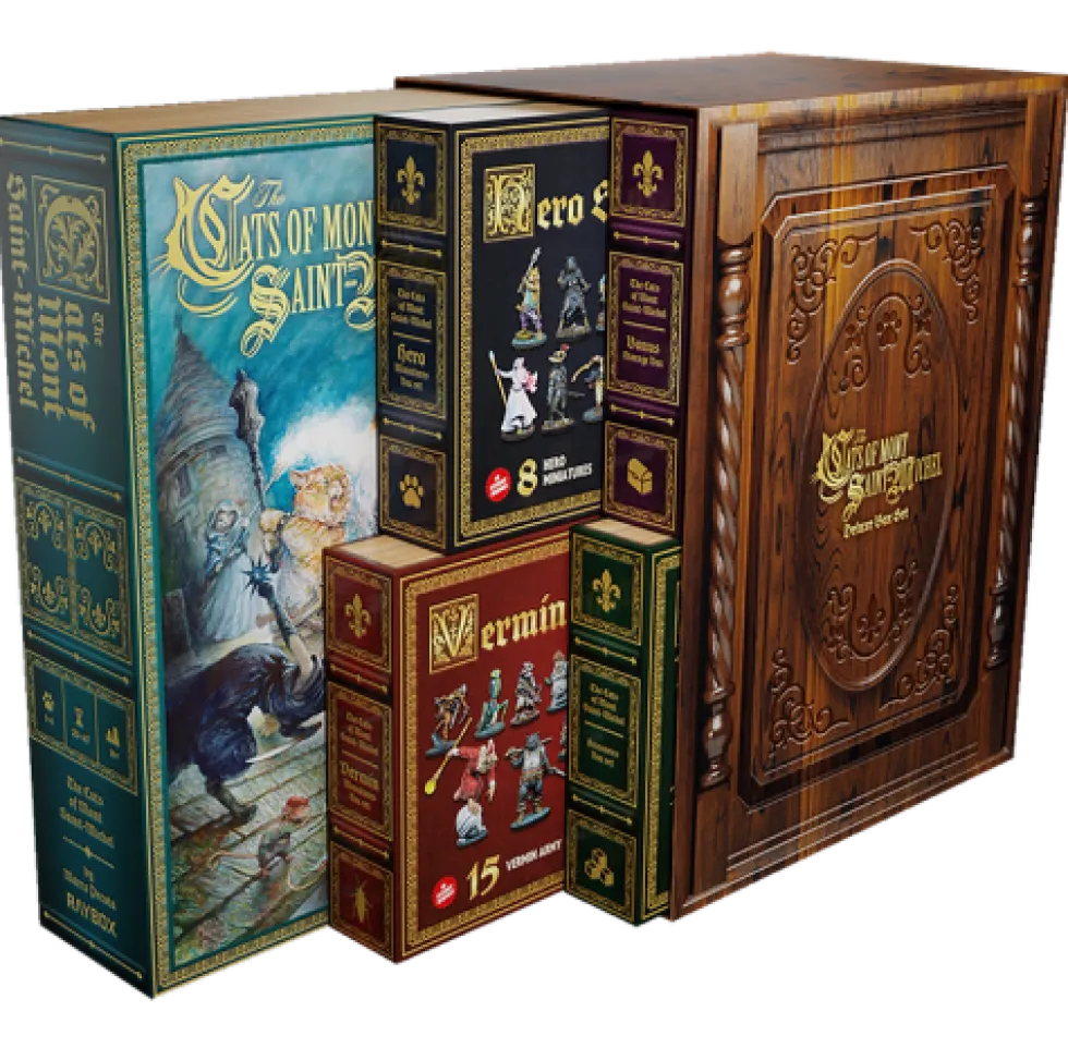 The Cats Of Mont Saint Michel Board Game: Deluxe Set