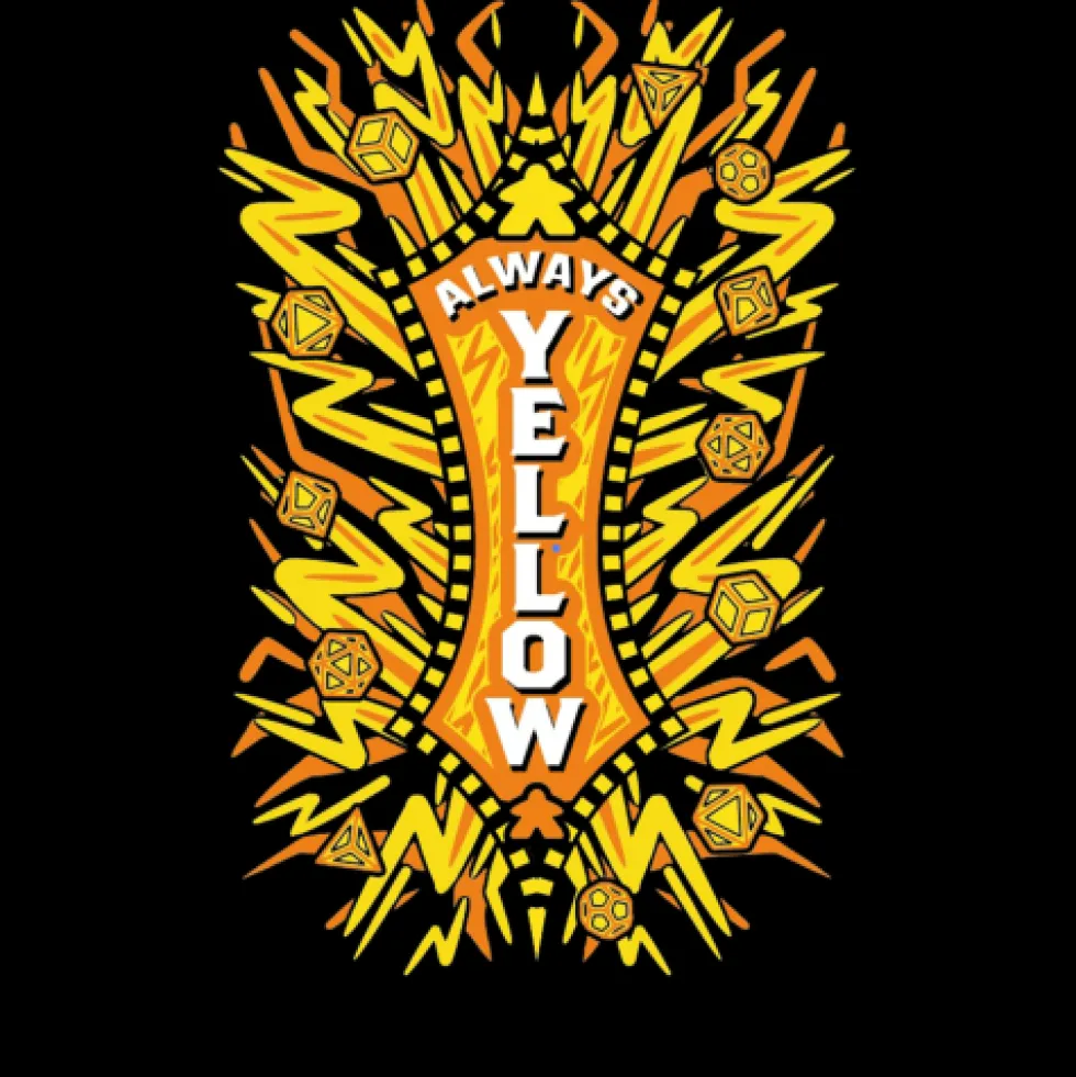 T-shirt: Yellow - damski M