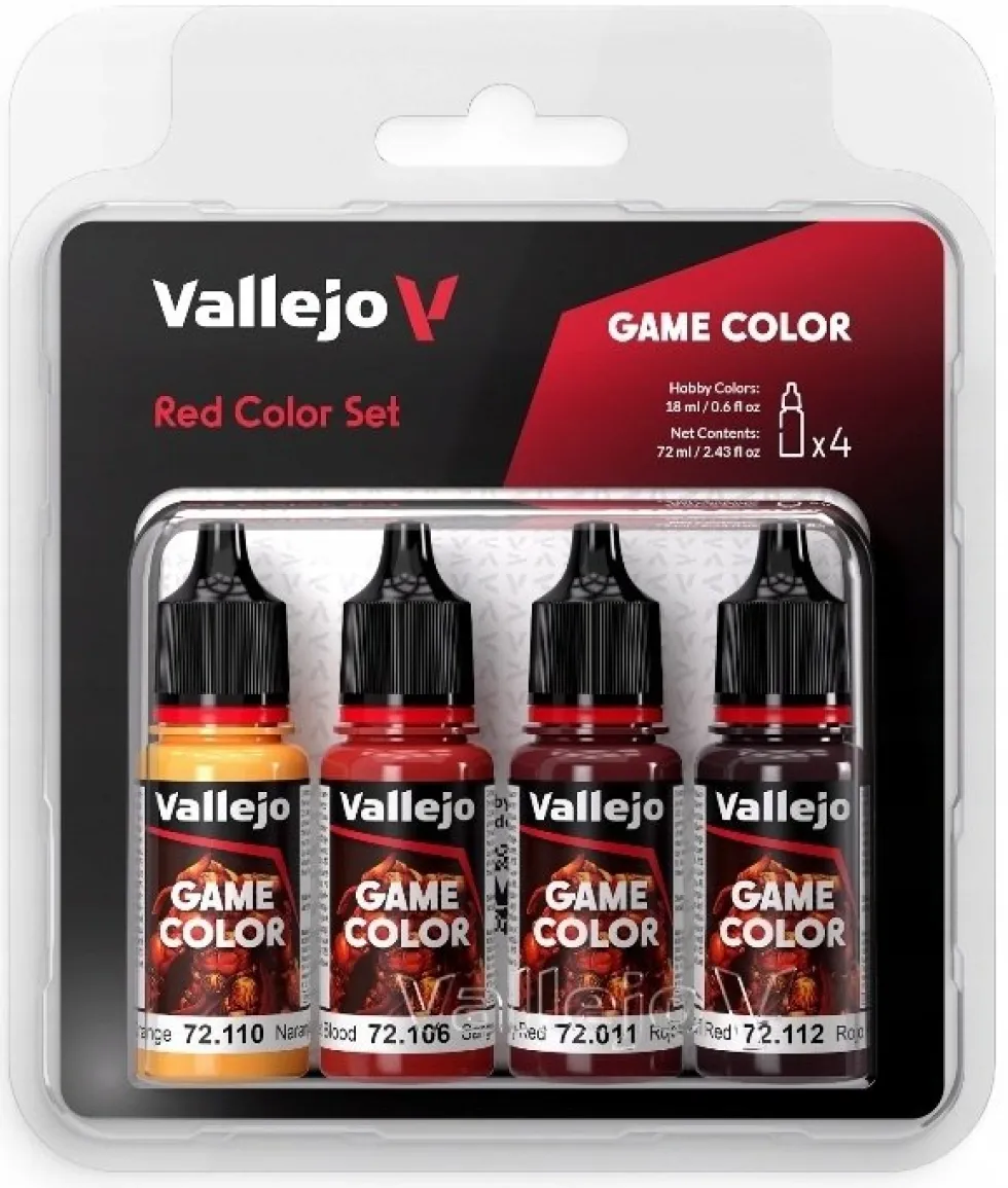 Vallejo: Game Color Red Color Set