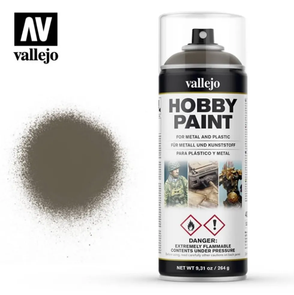 Vallejo: 400ml Spray - UK Olive Drab