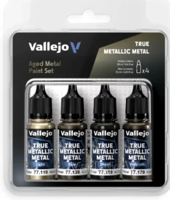 Vallejo: True Metallic Metal - Aged Metal Paint Set