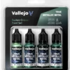 Vallejo: True Metallic Metal - Dusken Green Paint Set