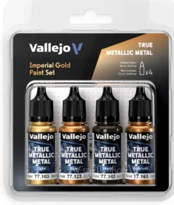 Vallejo: True Metallic Metal - Imperial Gold Paint Set