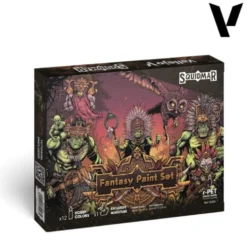 Vallejo: Zestaw Fantasy Paint (Squidmar) - 12 farb Game Color + figurka Myandar