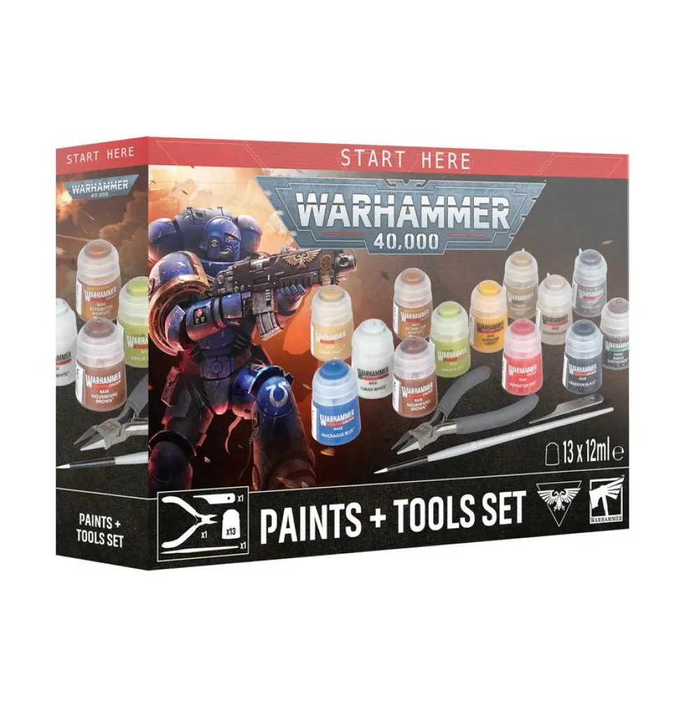 Warhammer 40,000: Paints + Tools Set (2026 edition)