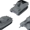 World of Tanks: Gra Figurkowa - German - Tank Platoon (Tiger II, Hummel, Jagdtiger)