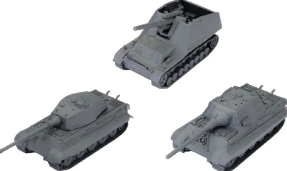 World of Tanks: Gra Figurkowa - German - Tank Platoon (Tiger II, Hummel, Jagdtiger)