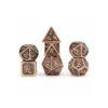Zestaw kości: Ancient Copper Solid Metal Dragon