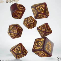 Zestaw kości Harry Potter modern: Gryffindor - czerwony