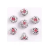 Zestaw kości: Hollow Rose Polyhedral Metal - White w/Blood Spatter