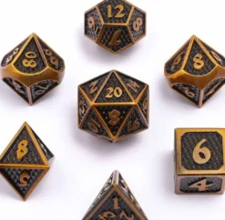 Zestaw kości: Metal Mini Behemoth - Ancient Gold